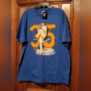 NWT Justin Verlander #35 New York Mets Baseball T Shirt X Large